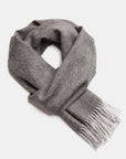 Natural Baby Alpaca Wool Scarf – Exclusive Fishbone