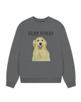 Golden Retriever Vibes: Sustainable Women's Oversized Sweatshirt