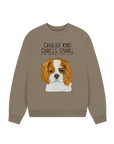 Oversized & Overruled: Eco-Luxe Sweatshirt with Cavalier Queen Energy