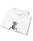 Graphic Insect Print Unisex Hooded Sweatshirt
