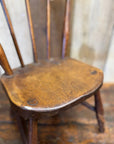 Antique Child’s Chair with Oak Seat – Nursery Book Display Plant Stand Chair A
