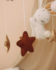 Handmade Bunny baby mobile bordeaux-2