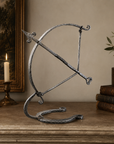 Wrought Iron Archer Sculpture | Heritage Bow & Arrow Ornament