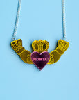 Claddagh Ring Pionta Necklace
