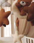Handmade Sleeping Teddy baby mobile-4