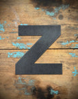 12" and 5" Black Fat Font Metal Letters.