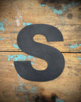 12" and 5" Black Fat Font Metal Letters.