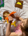 Paste The Mermaid Felt Play Board-Magical Sensory Dress up activity for kids | The Playmakers Co