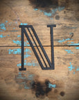 Black 5" or 12" Art Deco Metal Lettering A-Z 0-9