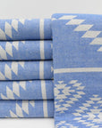 AZTEC BLUE TURKISH TOWEL