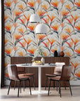 Tropical Strelitzia Floral Wallpaper