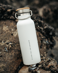 Premium Arctic Bottle, luxury double-wall vacuum-insulated stainless steel water bottle, eco-friendly bamboo lid, keeps drinks hot or cold, biodegradable packaging by Arcticus at brixbailey.com