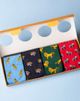 Zoo Sock Box - 4 Pairs of Bamboo Socks (His)