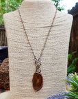Agate Slice Necklace - Crystal Jewelry | Handmade by Blackbird & Sage
