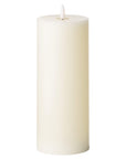 Realistic ivory LED candle with warm flickering glow, wax-like finish, and timer for flameless ambiance
- **Keywords included:** realistic, ivory, LED candle, warm glow, flickering, wax-like, timer, flameless ambiance
- **Clear description:** Visually conveys the candle's appearance and key features
- **SEO & accessibility optimized:** Descriptive yet concise, avoids redundancy, prioritizes visual details by RoomLondon at brixbailey.com
