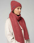 Natural Baby Alpaca and Merino Wool Light Fisherman's Rib Scarf