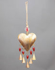 Heart Chime brass bells decorative ornaments-1