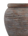 Elegant Siena Brown Rimmed Plant Pot | Stylish Home Decor