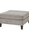 Taupe Ottoman Footrest with Cushion Comfort