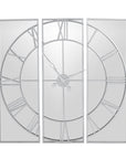 Large Round Mirrored Wall Clock