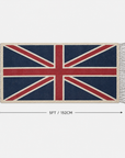 Reversible Union Jack Rug | Hand Knotted British Flag Jute Runner