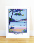 South Sands Salcombe Vintage Travel Poster Print