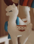 Handmade Lama baby mobile-5