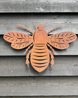 Large Rusty Metal Bee Garden Decoration
