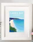 Carbis Bay Seaside Travel Poster Print