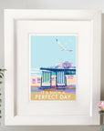 It's Such a Perfect Day Vintage Seaside Quote Poster