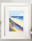 Bournemouth Vintage Travel Poster Print
