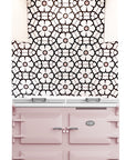 Luxury Ella White Hexagon Porcelain Tiles, Premium Anti-Slip Floor and Wall Tiles, Stylish Floral Pattern, No Sealing Needed by Maria Starling Design at brixbailey.com