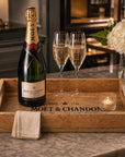 Wooden Serving Trays Moët & Chandon Champagne Serving Tray
