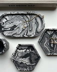 4 Piece Trinket Set - Marble