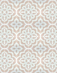 Isla luxury porcelain tile, dusky pink and white Moroccan-inspired boho chic design, premium indoor-outdoor flooring by Maria Starling Design at brixbailey.com
