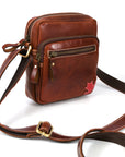 Leather Flight Crossbody Bag – Stylish & Travel Ready
