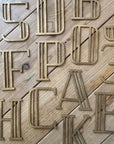 Gold Art Deco Metal Alphabet Letters – 5” or 12” Decorative Lettering A–Z