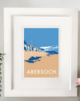 Abersoch Vintage Seaside Travel Poster Print