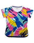 Aixo Abstract Womens Top Multicolour