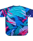 Aixo Abstract Mens Top Multicolour Dark