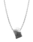 GUSTATORY Coffee Bag Silver Necklace Pendant