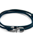 Iron Grey Mr Shaw Signature Silver and Rope Bracelet