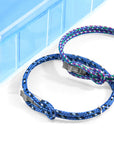Black Think Ocean Signature Silver and Rope Bracelet