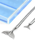 Think Ocean Big Whale Silver Necklace Pendant
