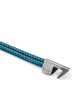 Ocean Blue Brixham Silver and Rope Bracelet