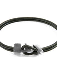 Racing Green Brixham Silver and Round Leather Bracelet
