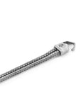 Classic Grey Cromer Silver and Rope Bracelet