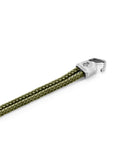 Khaki Green Cromer Silver and Rope Bracelet