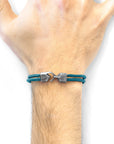 Ocean Blue Cromer Silver and Rope Bracelet