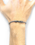 Classic Grey Talbot Silver and Rope Bracelet